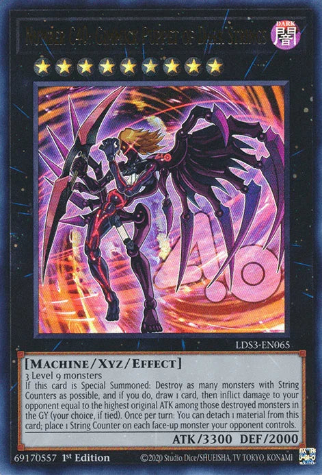 1st Edition, Dark, Legendary Duelists: Season 3, Machine, Ultra Rare, Xyz/Effect Monster Number C40: Gimmick Puppet of Dark Strings [LDS3-EN065] Ultra Rare - Trading Card World