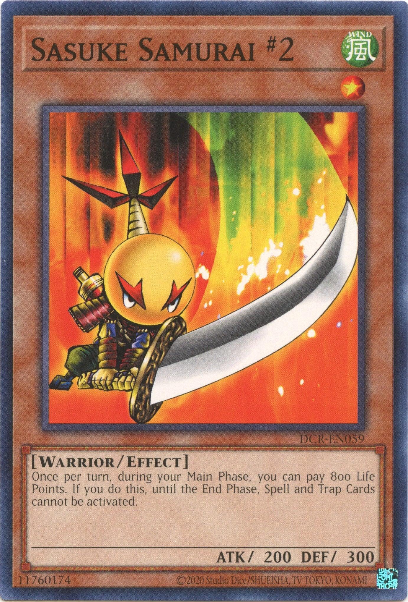 Common, Dark Crisis (25th Anniversary Edition), Effect Monster, Unlimited, Warrior, Wind Sasuke Samurai #2 (25th Anniversary) [DCR-EN059] Common - Trading Card World