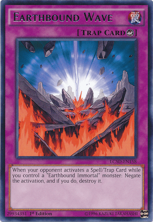 1st Edition, Counter Trap, Legendary Collection 5D's, Rare, Trap Earthbound Wave [LC5D-EN158] Rare - Trading Card World