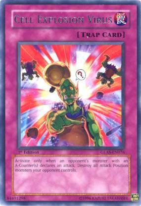 1st Edition, Gladiator's Assault, Normal Trap, Rare, Trap, Unlimited Cell Explosion Virus [GLAS-EN076] Rare - Trading Card World