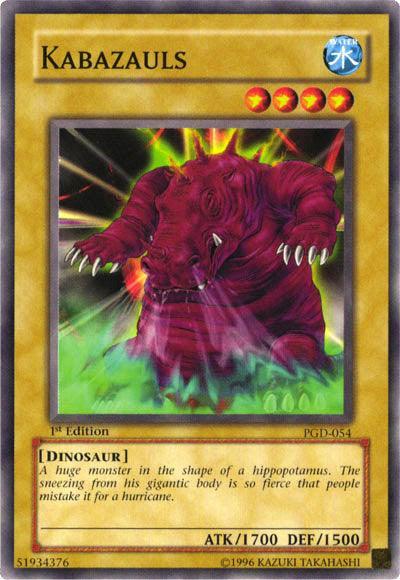 1st Edition, Common, Dinosaur, Normal Monster, Pharaonic Guardian, Unlimited, Water Kabazauls [PGD-054] Common - Trading Card World