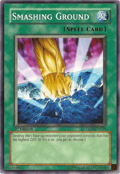 1st Edition, Common, Normal Spell, Spell, Starter Deck: Syrus Truesdale, Unlimited Smashing Ground [YSDS-EN026] Common - Trading Card World