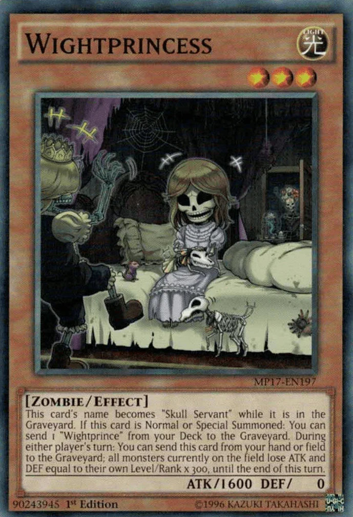1st Edition, 2017 Mega-Tins Mega Pack, Common, Effect Monster, Light, Zombie Wightprincess [MP17-EN197] Common - Trading Card World