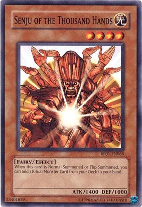 Common, Effect Monster, Fairy, Light, Retro Pack 1, Unlimited Senju of the Thousand Hands [RP01-EN068] Common - Trading Card World