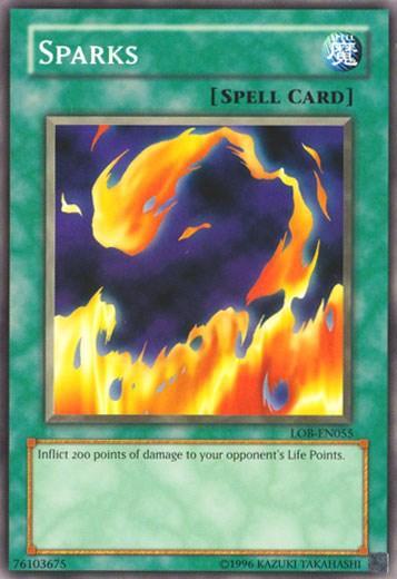 Common, Normal Spell, Spell, The Legend of Blue Eyes White Dragon, Unlimited Sparks [LOB-EN055] Common - Trading Card World