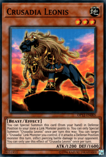 Beast, Earth, Effect Monster, OTS Tournament Pack 12, Super Rare, Unlimited Crusadia Leonis [OP12-EN005] Super Rare - Trading Card World