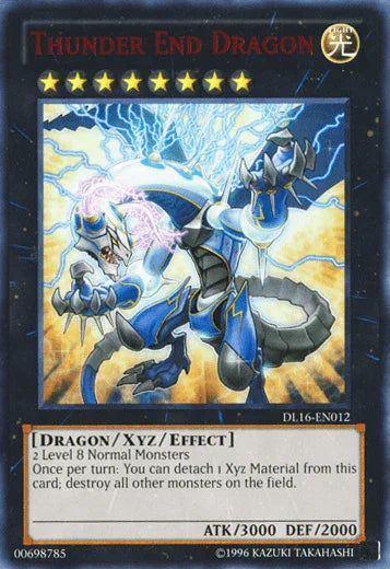 Dragon, Duelist League Promo, Light, Rare, Unlimited, Xyz/Effect Monster Thunder End Dragon (Red) [DL16-EN012] Rare - Trading Card World