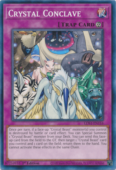 1st Edition, Common, Continuous Trap, Legendary Duelists: Season 1, Trap Crystal Conclave [LDS1-EN116] Common - Trading Card World
