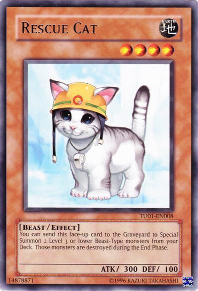 Beast, Earth, Effect Monster, Rare, Turbo Pack Booster One Pack, Unlimited Rescue Cat [TU01-EN008] Rare - Trading Card World