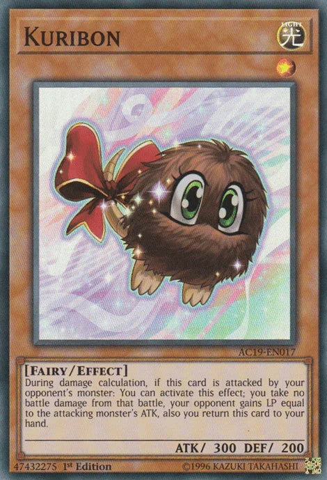 1st Edition, Advent Calendar 2019, Effect Monster, Fairy, Light, Super Rare Kuribon [AC19-EN017] Super Rare - Trading Card World