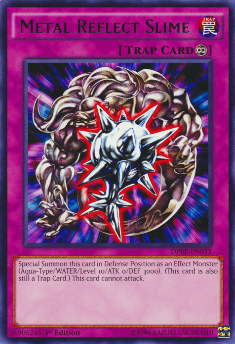 1st Edition, Continuous Trap, Duelist Pack: Rivals of the Pharaoh, Rare, Trap Metal Reflect Slime [DPRP-EN033] Rare - Trading Card World