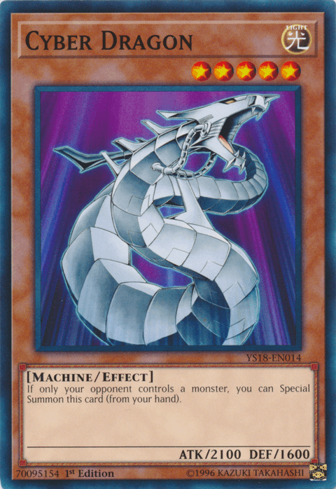 1st Edition, Common, Effect Monster, Light, Machine, Starter Deck: Codebreaker Cyber Dragon [YS18-EN014] Common - Trading Card World