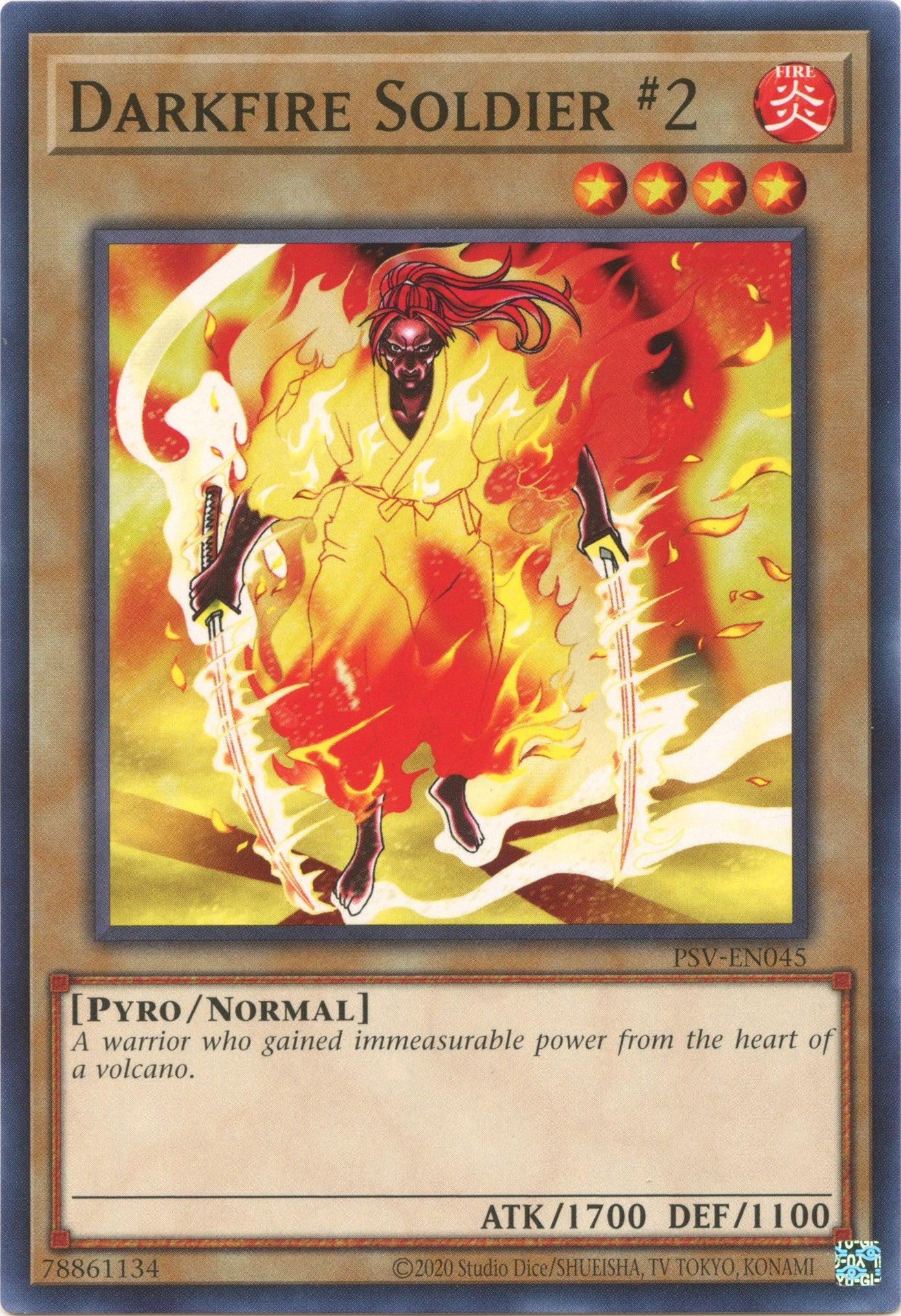 Common, Fire, Normal Monster, Pharaoh's Servant (25th Anniversary Edition), Pyro, Unlimited Darkfire Soldier #2 (25th Anniversary) [PSV-EN045] Common - Trading Card World