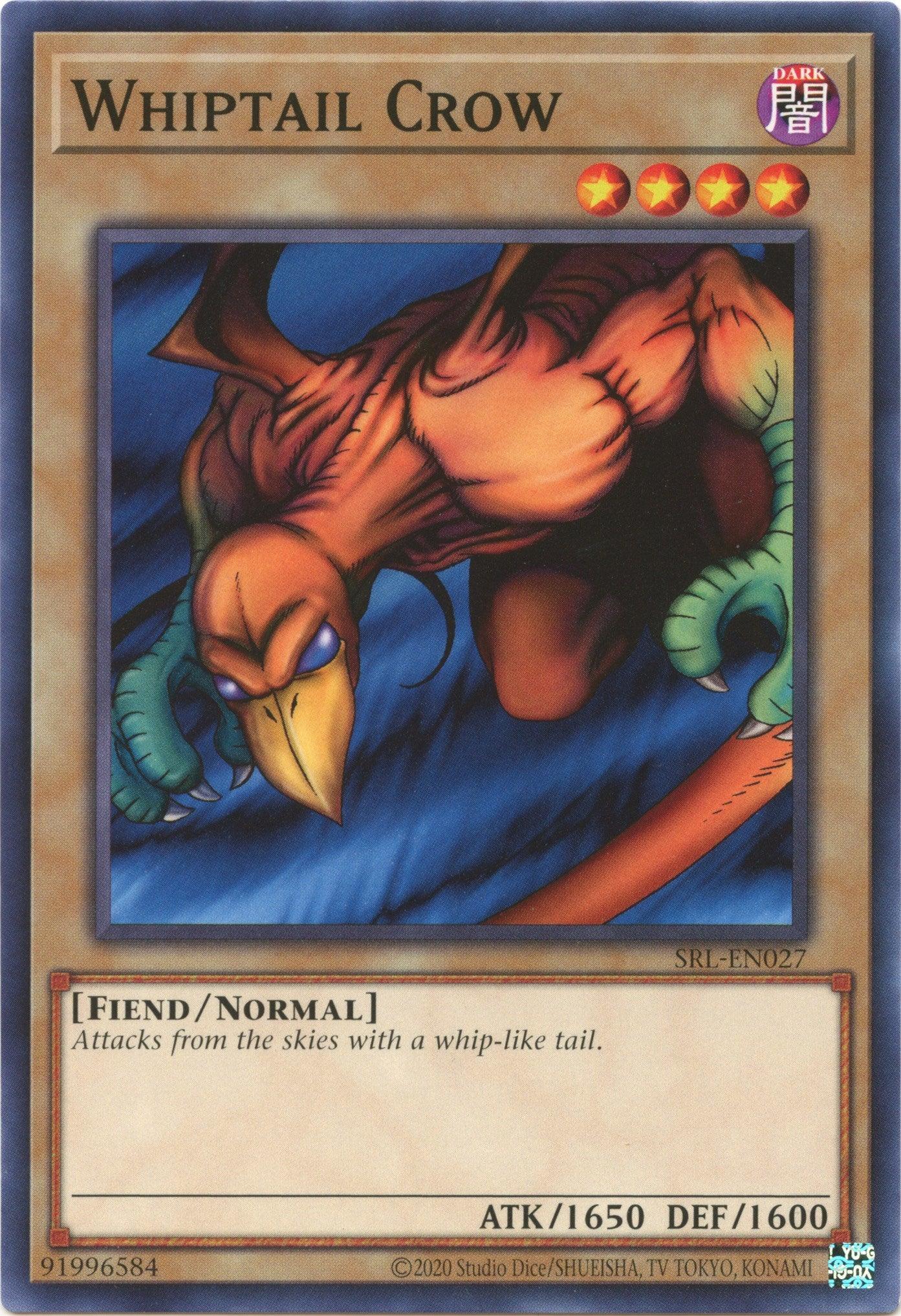 Common, Dark, Fiend, Normal Monster, Spell Ruler (25th Anniversary Edition), Unlimited Whiptail Crow (25th Anniversary) [SRL-EN027] Common - Trading Card World