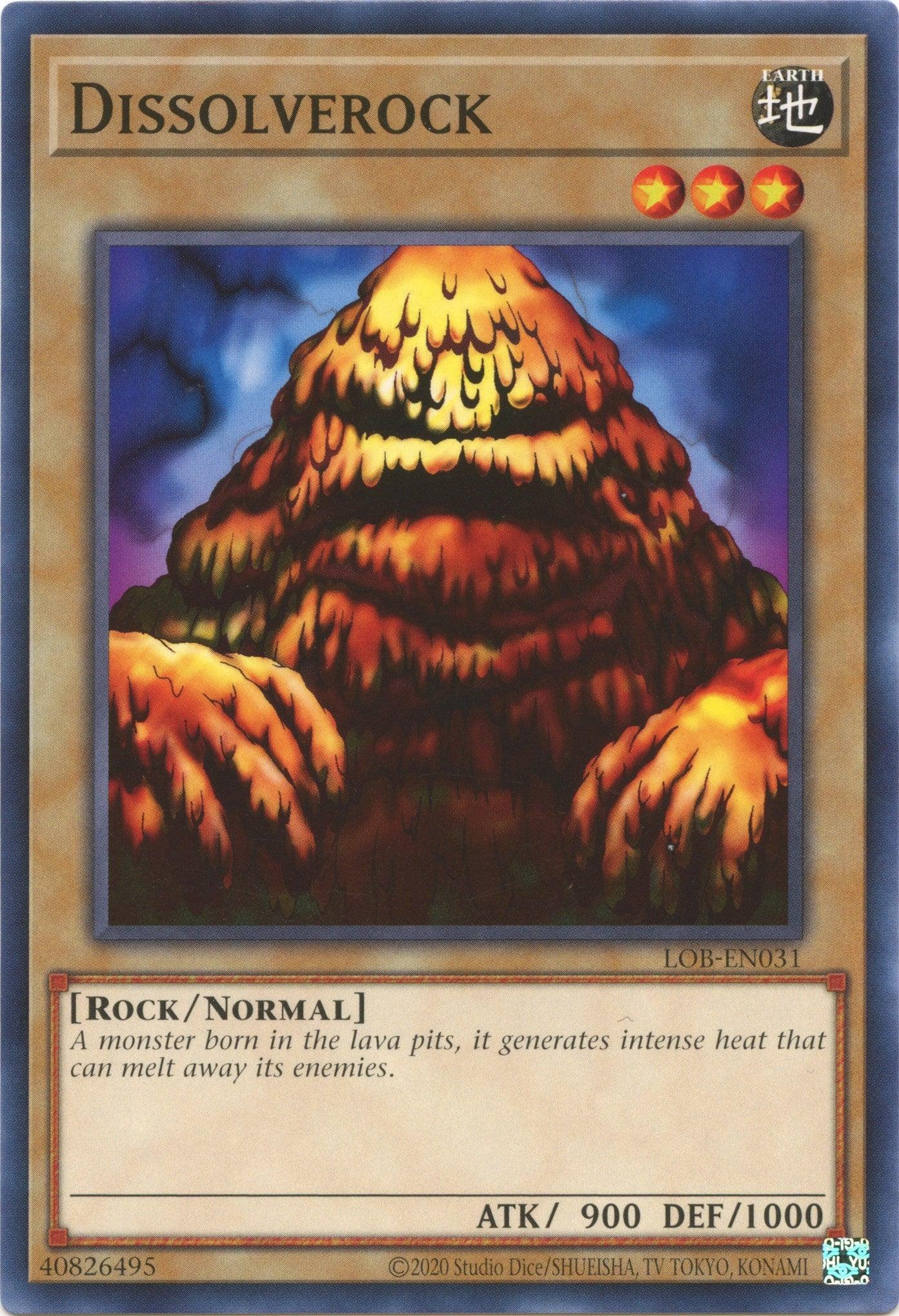 Common, Earth, Legend of Blue Eyes White Dragon (25th Anniversary Edition), Normal Monster, Rock, Unlimited Dissolverock (25th Anniversary) [LOB-EN031] Common - Trading Card World