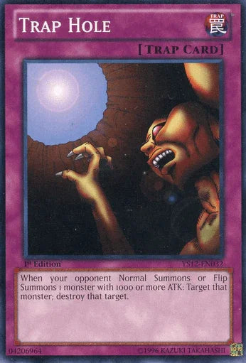 1st Edition, Common, Normal Trap, Starter Deck: Xyz Symphony, Trap Trap Hole [YS12-EN032] Common - Trading Card World