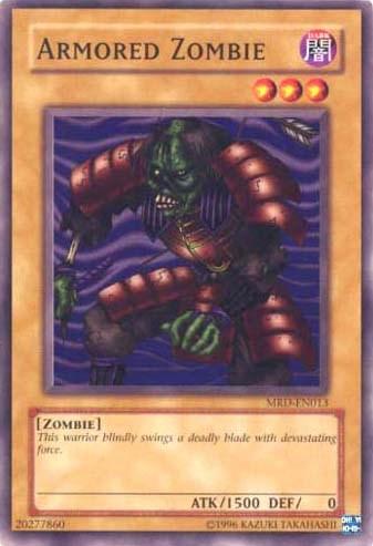 Common, Dark, Metal Raiders, Normal Monster, Unlimited, Zombie Armored Zombie [MRD-EN013] Common - Trading Card World