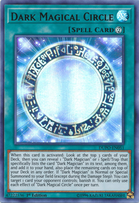 1st Edition, Continuous Spell, Duel Power, Spell, Ultra Rare, Unlimited Dark Magical Circle [DUPO-EN051] Ultra Rare - Trading Card World