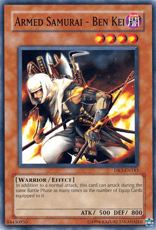 Common, Dark, Dark Revelation Volume 3, Effect Monster, Unlimited, Warrior Armed Samurai - Ben Kei [DR3-EN143] Common - Trading Card World