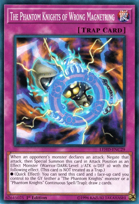1st Edition, Common, Legendary Hero Decks, Normal Trap, Trap The Phantom Knights of Wrong Magnetring [LEHD-ENC29] Common - Trading Card World