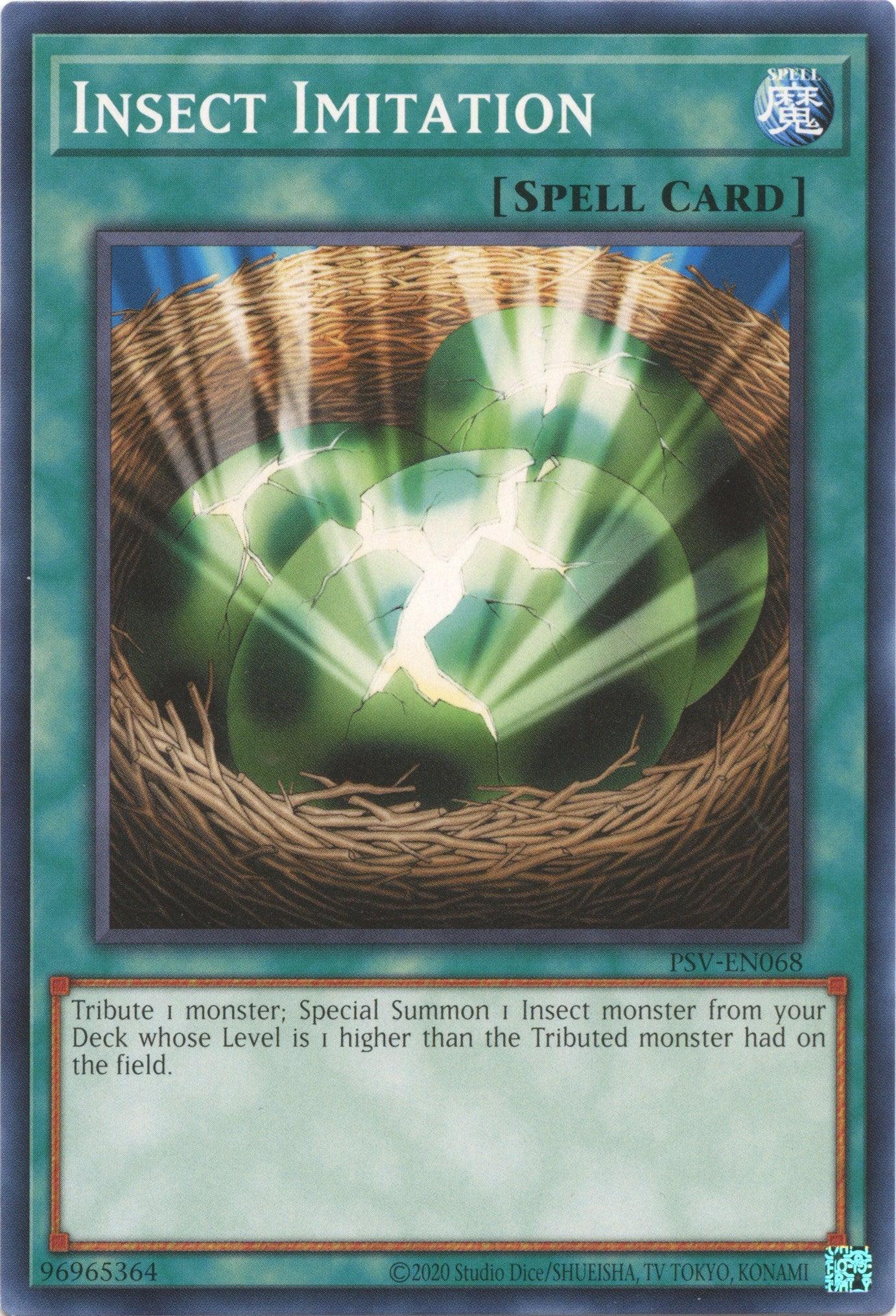Common, Normal Spell, Pharaoh's Servant (25th Anniversary Edition), Spell, Unlimited Insect Imitation (25th Anniversary) [PSV-EN068] Common - Trading Card World
