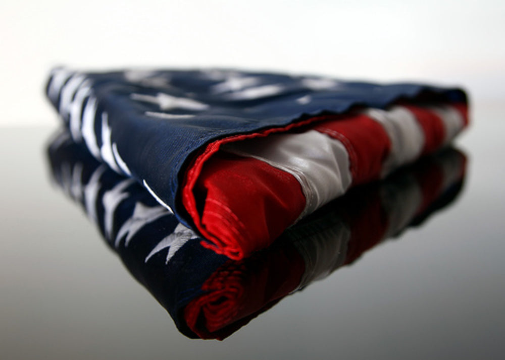 USA Pre Folded American Flag.
