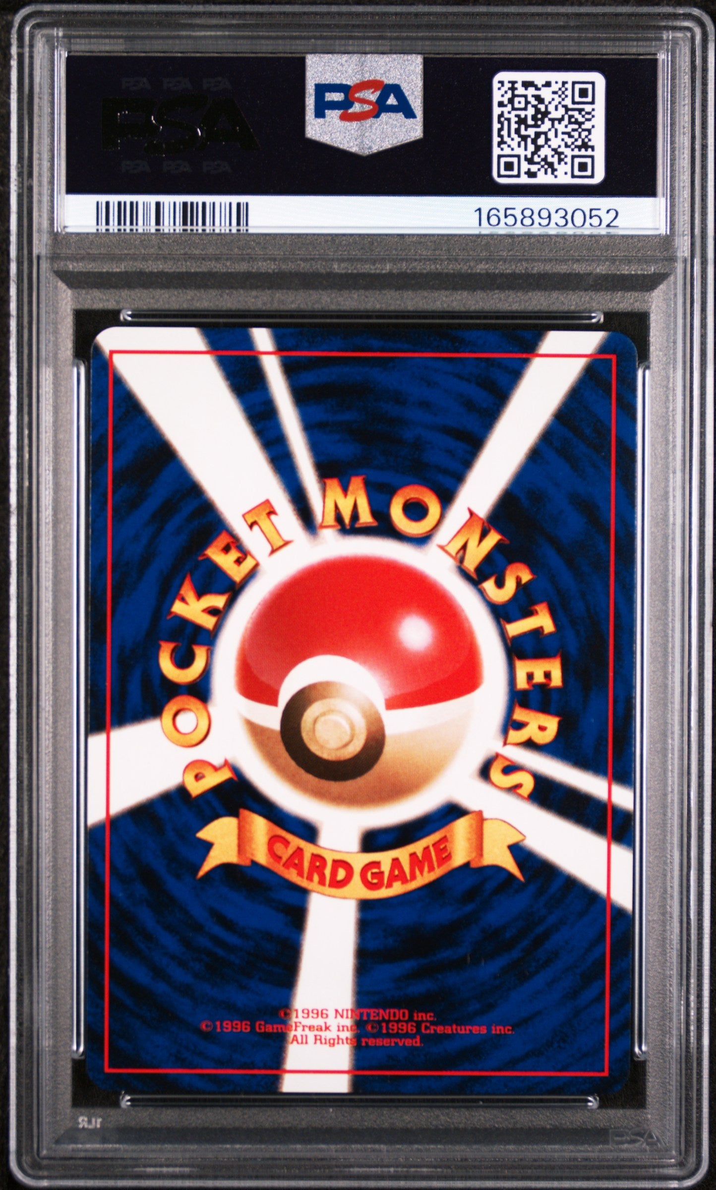 PSA 8 Dark Charizard #6 · Rocket (Japanese) · 1997 — back