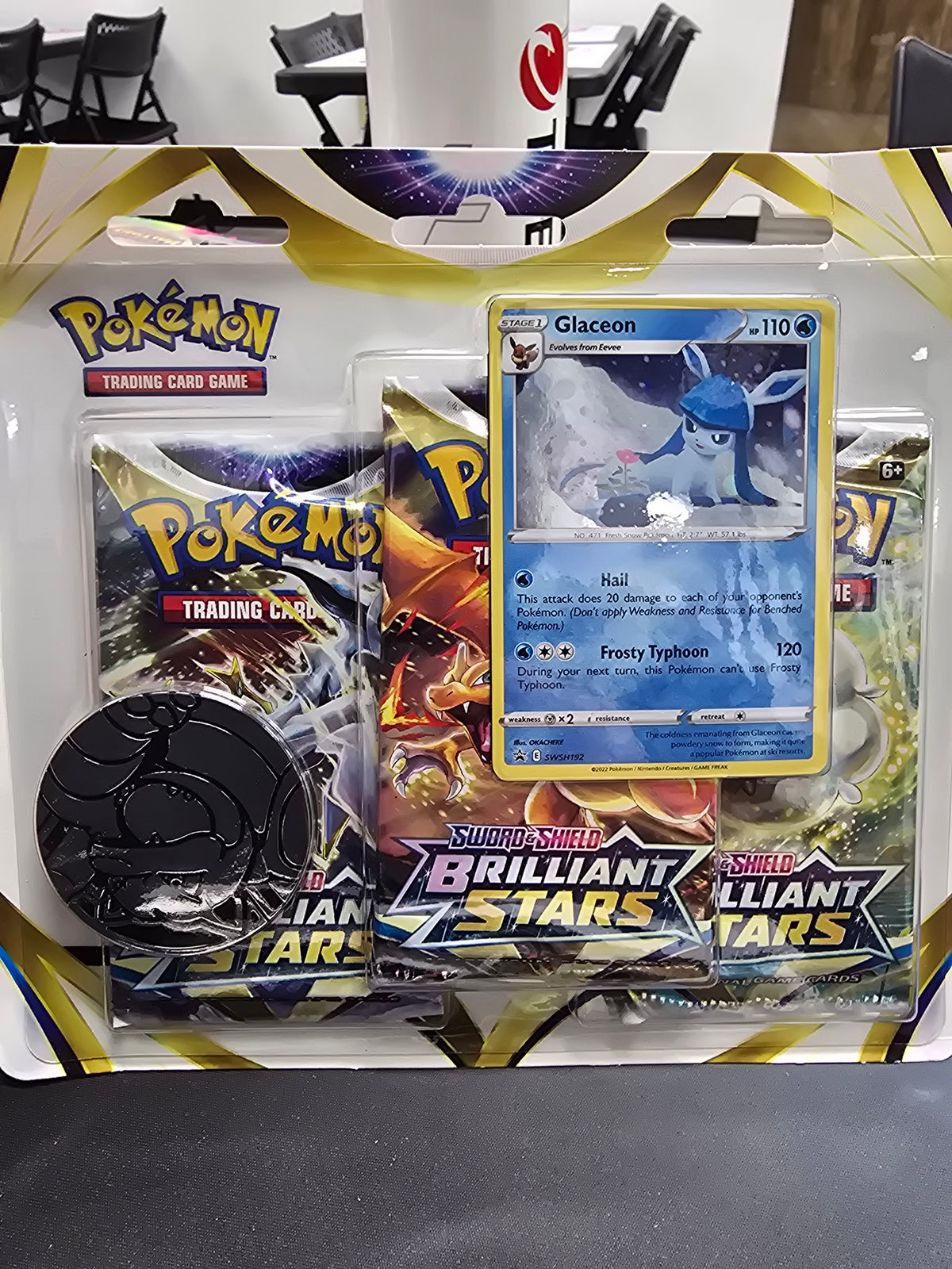 Sword & Shield: Brilliant Stars - 3-Pack Blister (Glaceon)