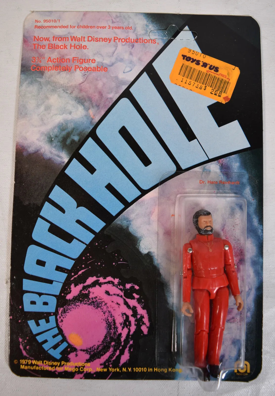 Black Hole Dr. Hans Reinhardt Action Figure Mego 1979 MOC New Disney