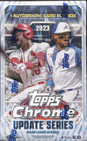 2023 Topps Chrome Update Series Baseball Hobby Box (6 BOX CASE)