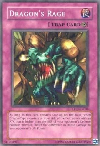 Common, Continuous Trap, Legacy of Darkness, Trap, Unlimited Dragon's Rage [LOD-EN048] Common - Trading Card World