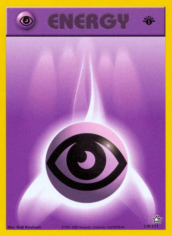110, 1st Edition Normal, Common, Neo Genesis 1st Edition, Psychic Psychic Energy (110/111) [Neo Genesis 1st Edition] - Trading Card World