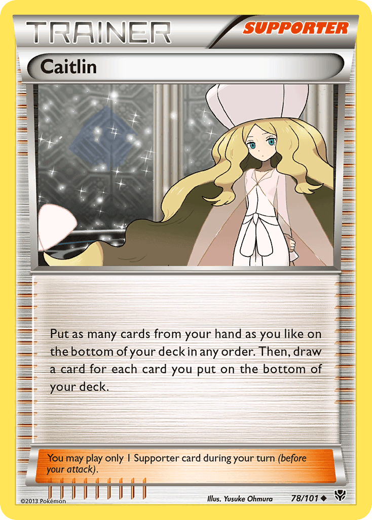 78, Black & White: Plasma Blast, Normal, Reverse Holofoil, Supporter, Uncommon Caitlin (78/101) [Black & White: Plasma Blast] - Trading Card World