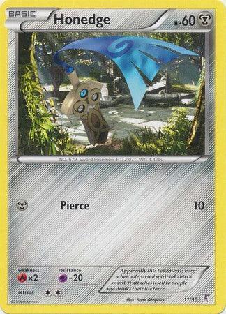 11, Fire[×2], Metal, Normal, Promo, Psychic[-20], XY: Trainer Kit 1 - Bisharp Honedge (11/30) [XY: Trainer Kit 1 - Bisharp] - Trading Card World