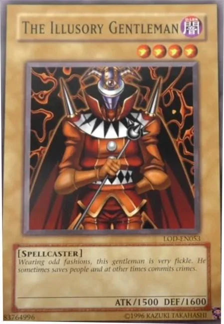 Common, Dark, Legacy of Darkness, Normal Monster, Spellcaster, Unlimited The Illusory Gentleman [LOD-EN053] Common - Trading Card World
