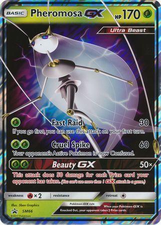 Fire[x2], Grass, Holofoil, Promo, SM66, Sun & Moon: Black Star Promos Pheromosa GX (SM66) (Jumbo Card) [Sun & Moon: Black Star Promos] - Trading Card World