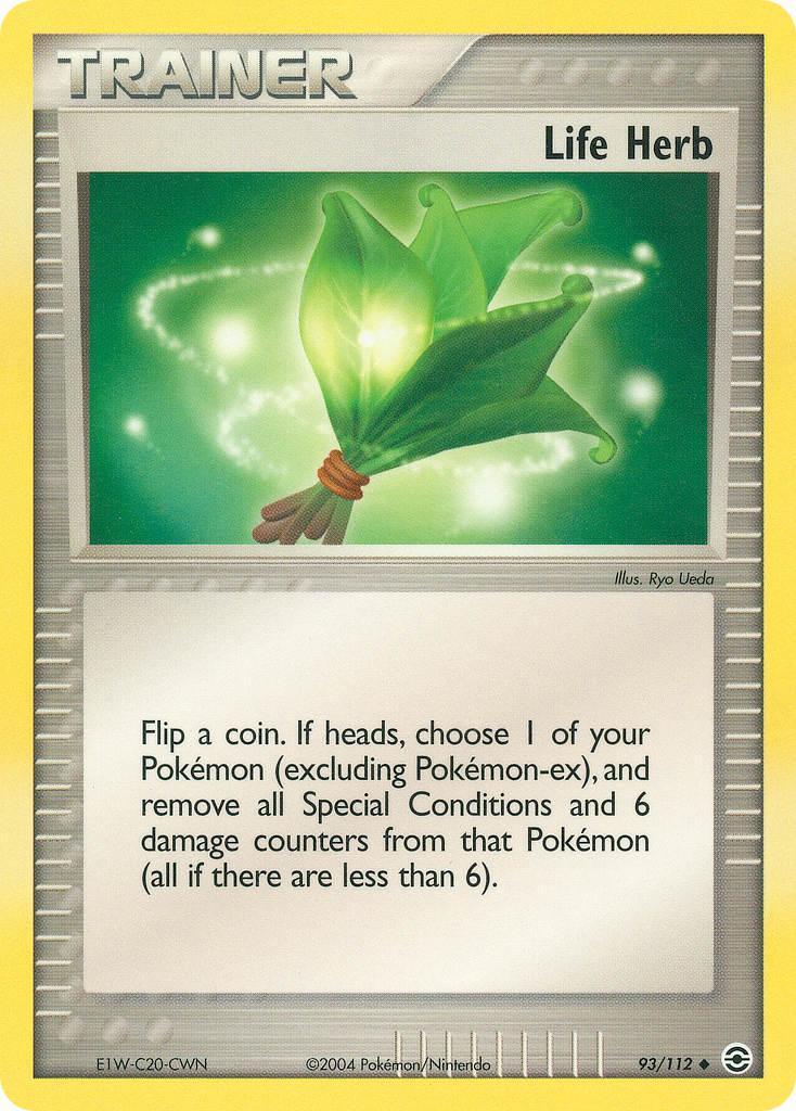93, EX: Battle Stadium, Item, Normal, Uncommon Life Herb (93/112) [EX: Battle Stadium] - Trading Card World