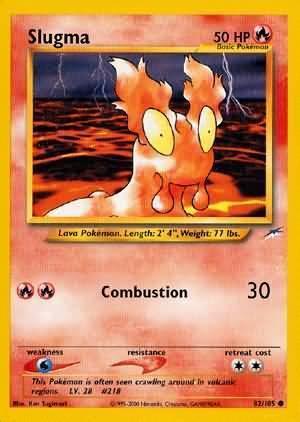 82, Common, Fire, Neo Destiny Unlimited, Normal, Water[×2] Slugma (82/105) [Neo Destiny Unlimited] - Trading Card World