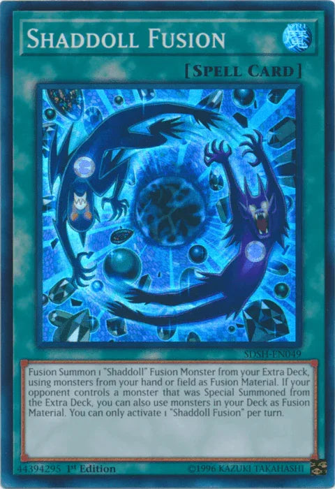 1st Edition, Normal Spell, Spell, Structure Deck: Shaddoll Showdown, Super Rare, Unlimited Shaddoll Fusion [SDSH-EN049] Super Rare - Trading Card World