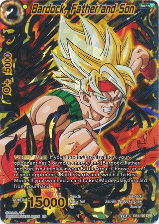 Battle, DB1-100, Demon Realm Race Demon God, Dragon Brawl, Duo Power Rare, Parallel Foil, Special, Towa, Yellow Bardock, Father and Son (DB1-100) [Dragon Brawl] - Trading Card World