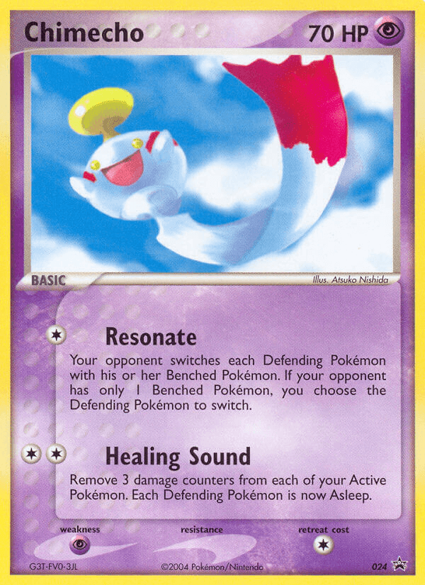024, Black Star Promo, Holofoil, Nintendo: Black Star Promos, Normal, Psychic, Psychic[×2] Chimecho (024) [Nintendo: Black Star Promos] - Trading Card World