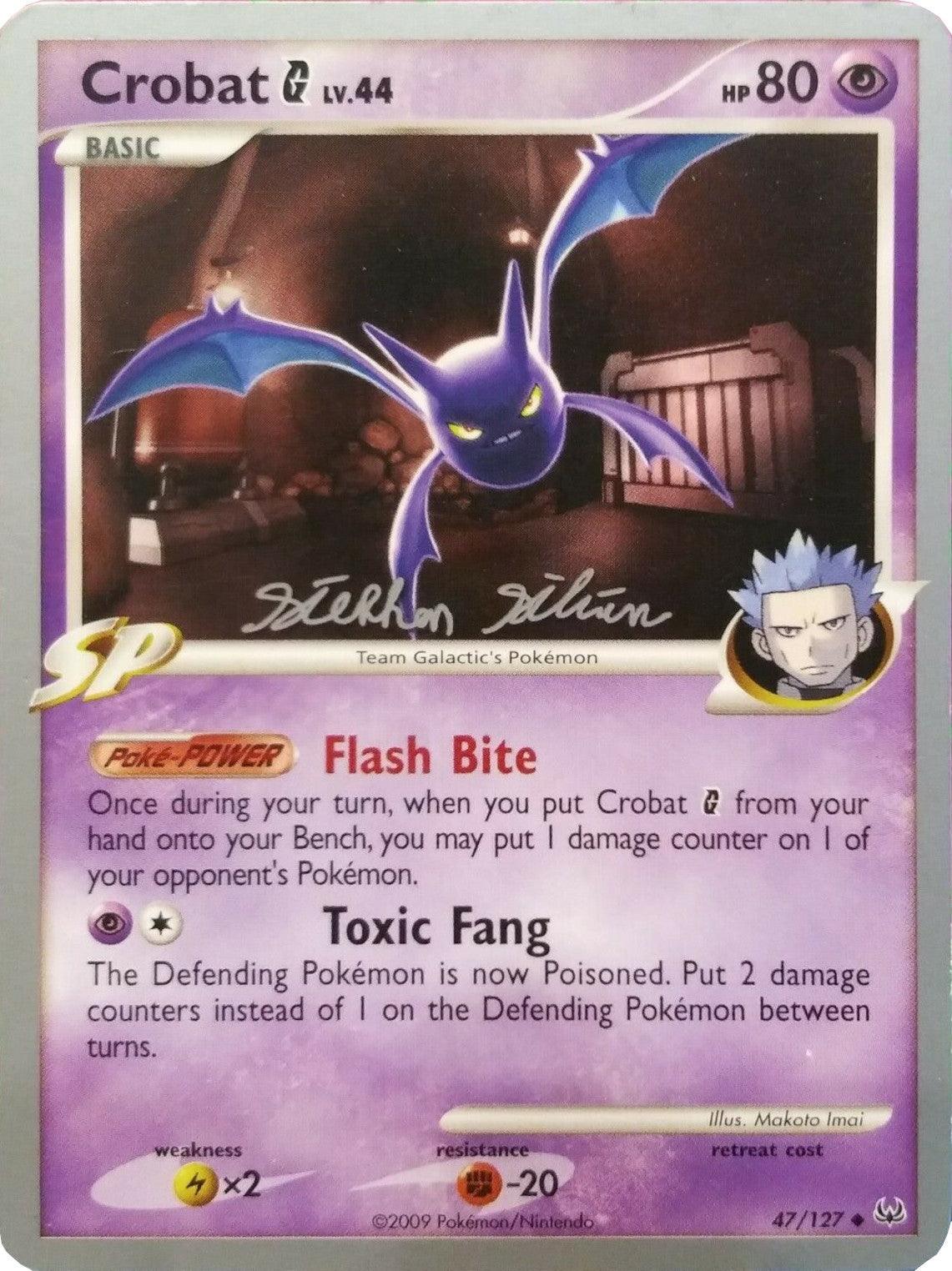 47, Fighting[-20], Lightning[×2], Normal, Psychic, Uncommon, World Championships 2009 Crobat G LV.44 (47/127) (Luxdrill - Stephen Silvestro) [World Championships 2009] - Trading Card World