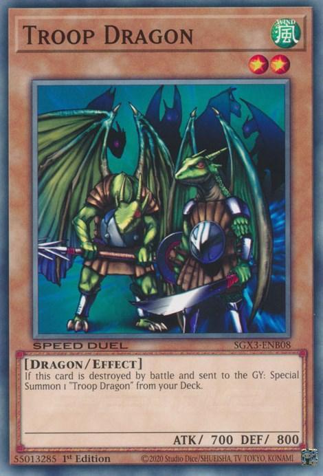 1st Edition, Common, Dragon, Effect Monster, Speed Duel GX: Duelists of Shadows, Wind Troop Dragon [SGX3-ENB08] Common - Trading Card World