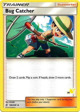 189, Battle Academy 2020, Normal, Promo, Supporter Bug Catcher (189/236) (Pikachu Stamp #26) [Battle Academy 2020] - Trading Card World