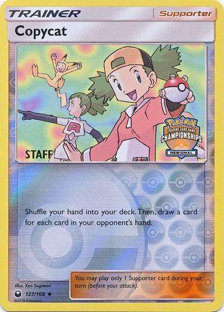 127, Promo, Reverse Holofoil, Sun & Moon: Celestial Storm, Supporter Copycat (127/168) (Regional Championship Promo Staff) [Sun & Moon: Celestial Storm] - Trading Card World