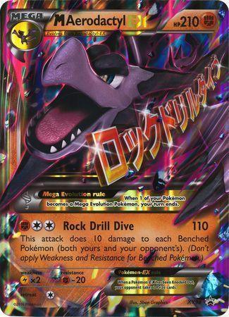 Fighting, Fighting[-20], Holofoil, Lightning[x2], Promo, XY98, XY: Black Star Promos M Aerodactyl EX (XY98) (Jumbo Card) [XY: Black Star Promos] - Trading Card World