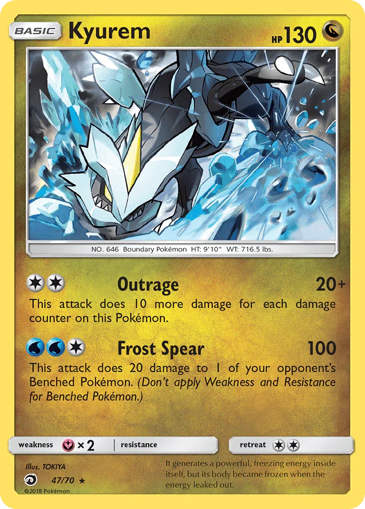 47, Dragon, Fairy[×2], Holo Rare, Holofoil, Reverse Holofoil, Sun & Moon: Dragon Majesty Kyurem (47/70) [Sun & Moon: Dragon Majesty] - Trading Card World