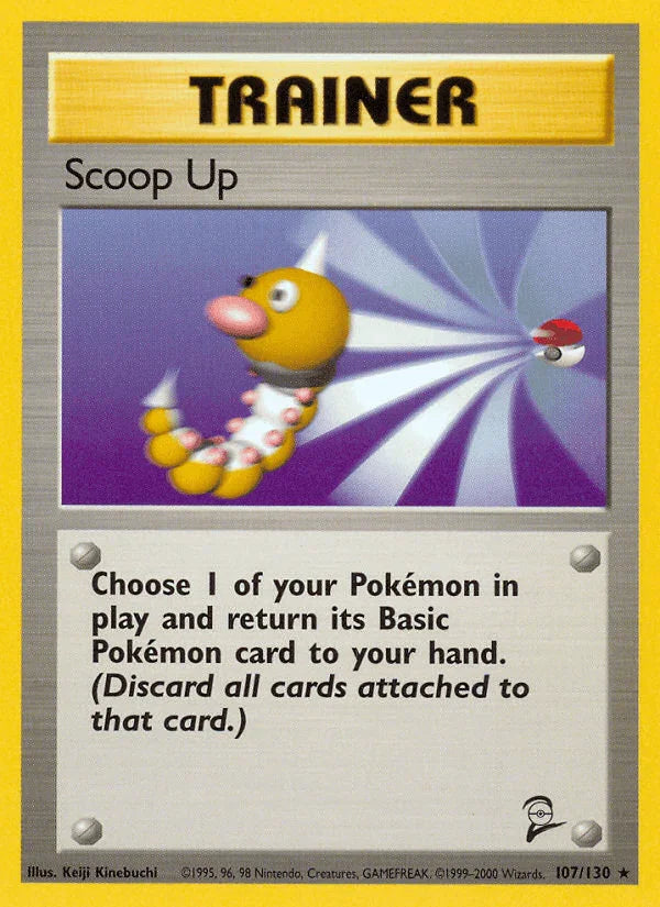 Base Set 2, Normal, Rare, Trainer Scoop Up (107/130) [Base Set 2] - Trading Card World