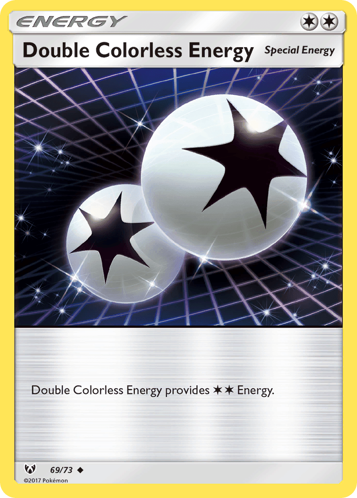 69, Energy, Normal, Reverse Holofoil, Sun & Moon: Shining Legends, Uncommon Double Colorless Energy (69/73) [Sun & Moon: Shining Legends] - Trading Card World