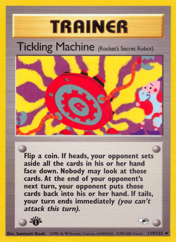 119, 1st Edition Normal, Gym Heroes 1st Edition, Item, Uncommon Tickling Machine (119/132) [Gym Heroes 1st Edition] - Trading Card World